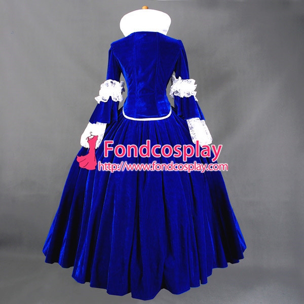 Victorian Rococo Medieval Gown Ball Outfit Gothic Punk Velvet Dress Cosplay Costume Tailor-Made[G729]