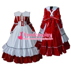 Lockable Pvc Maid Dress Maid Vinyl Uniform Tailor-Made[G1634]