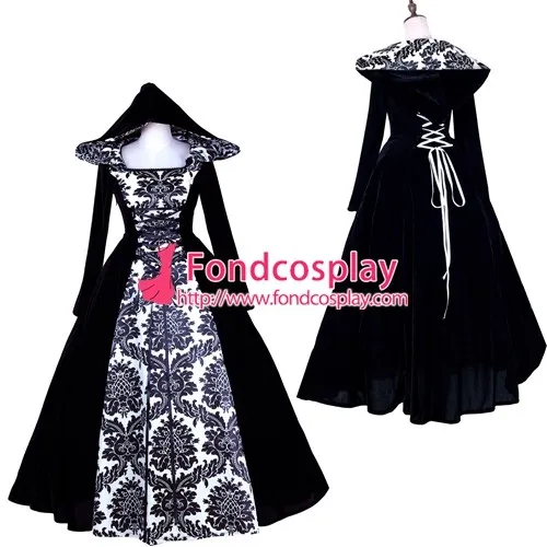 Victorian Rococo Gown Ball Dress Gothic Velvet Costume Tailor-Made[G1773]
