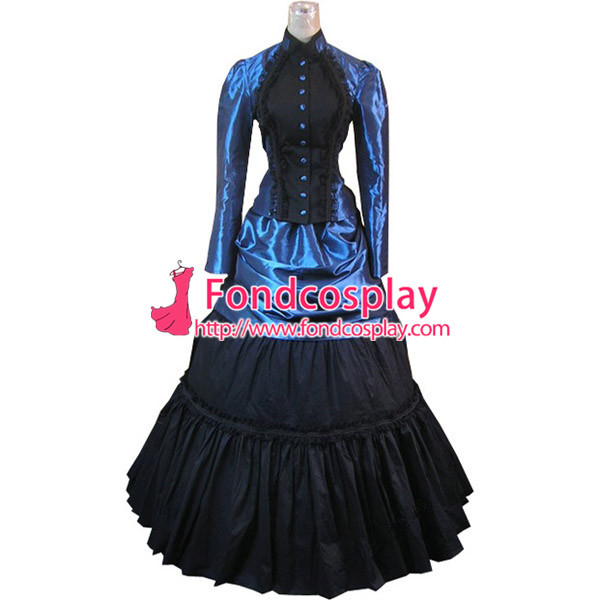 Gothic Lolita Punk Medieval Gown Long Evening Dress Jacket Tailor-Made[CK1428]