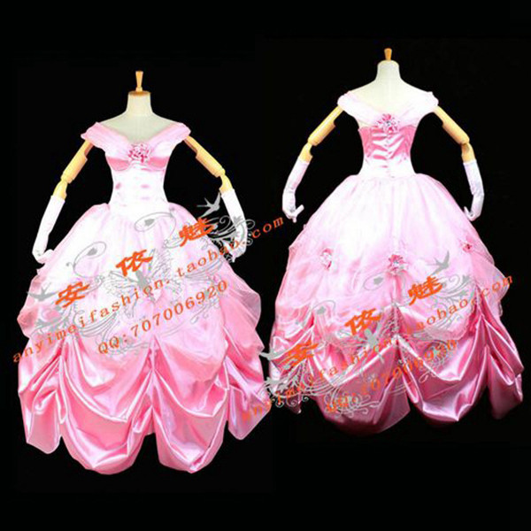 Beautiful Belle Princess Dress Movie Cosplay Costume Custom-Made[G675]