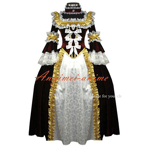 Elegant Gothic Lolita Punk Dress Medieval Gown Victorian Rococo Gown Cosplay Costume Custom-Made[G569]