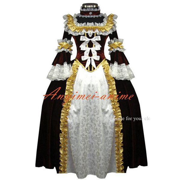 Elegant Gothic Lolita Punk Dress Medieval Gown Victorian Rococo Gown Cosplay Costume Custom-Made[G569]