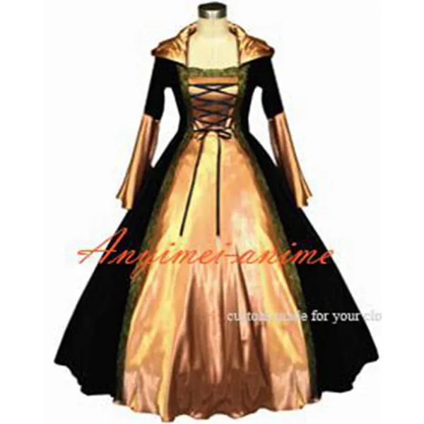 Victorian Rococo Medieval Gown Ball Dress Gothic Punk Velvet Cosplay Costume Tailor-Made[G525]