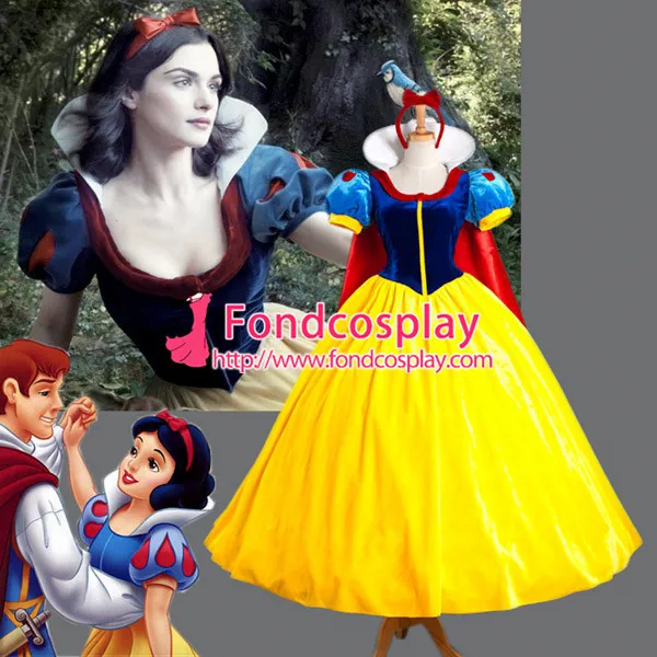 Snow White Princess Dress Belle Dress Christmas Cosplay Costume Custom-Made[G886]
