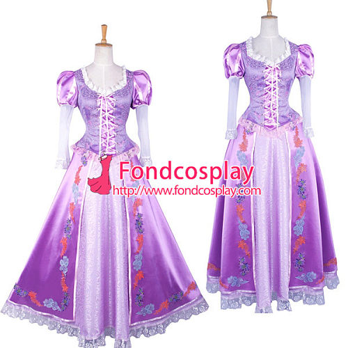 Tangled Rapunzel Dress Movie Costume Cosplay Tailor-Made[G823]
