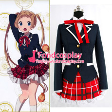 Demo Koi Ga Shitai!-Sanae Dekomori Dress School Uniform Cosplay Costume Custom-Made[G865]