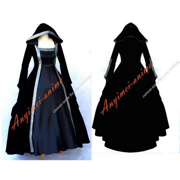 Victorian Rococo Medieval Gown Ball Dress Gothic Punk Velvet Cosplay Costume Tailor-Made[G629]