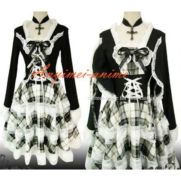 Gothic Lolita Punk Fashion Dress Cosplay Costume Tailor-Made[CK1012]