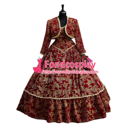 Victorian Rococo Gown Ball Costume Gothic Evening Dress Costume Tailor-Made[G1157]