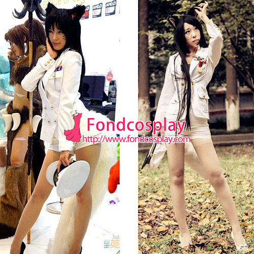 Lol-The Nine-Tailed Fox Ahri Outfit Game Costume Cosplay Tailor-Made[G1297]