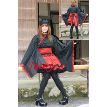 Gothic Lolita Punk Fashion Dress Outfit Japan Kimono Cosplay Costume Tailor-Made[CK255]
