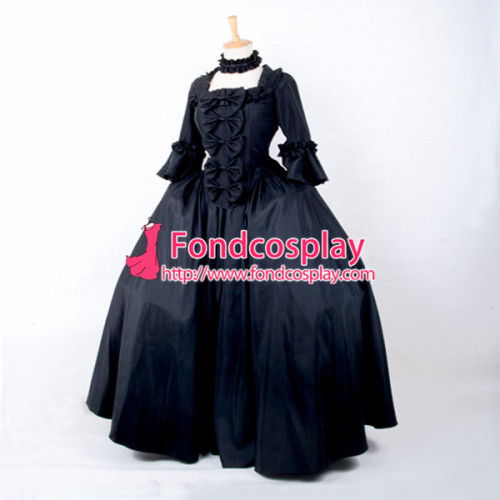 Victorian Rococo Medieval Gown Ball Dress Gothic Tafetta Cosplay Costume Tailor-Made[G786]
