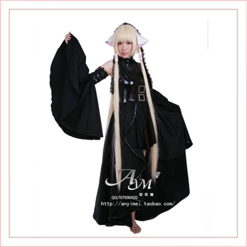 Gothic Lolita Chii Chobits Freya Cotton Dress Cosplay Costume Tailor-Made[CK196]