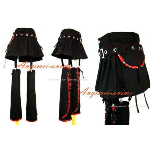 Gothic Punk Sweet Fashion Black Pants-Skirt Cosplay Costume Custom-Made[CK1259]