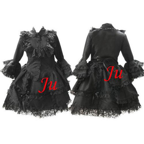 Gothic Lolita Punk Fashion Dress Outfit Cosplay Costume Tailor-Made[CK256]