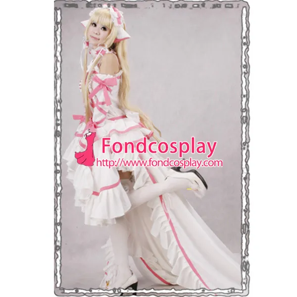 Gothic Lolita Chii Chobits Satin Dress Cosplay Costume Tailor-Made[CK222]