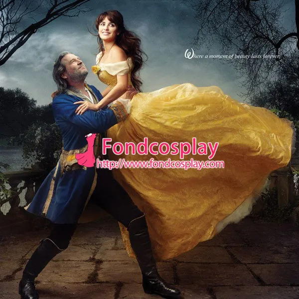 Belle Princess Dress Penelope Cruz As Belle Cosplay Tailor-Made[G1092]