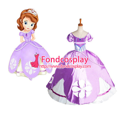 Junior-Sofia The First -Princess Dress Cosplay Costume Final Fantasy Vii- Cloud Strife Cosplay Costume Tailor-Made[G1023]