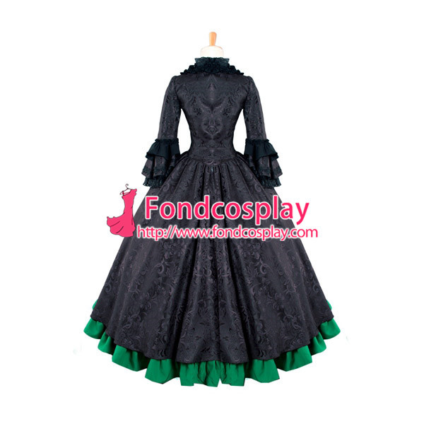 Victorian Rococo Medieval Gown Ball Gothic Evening Dress Cosplay Costume Custom-Made[G885]