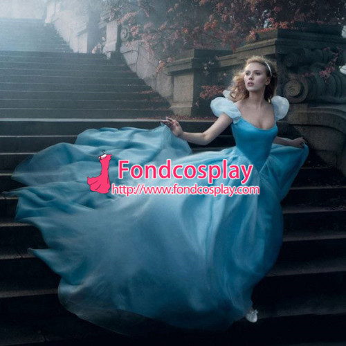 Princess Cinderella Dress Scarlett Johansson As Cinderella Tailor-Made[G1091]