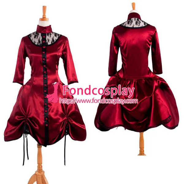 Victorian Rococo Medieval Gown Ball Dress Gothic Satin Cosplay Costume Tailor-Made[G914]