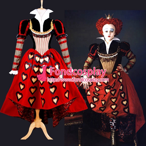 bungee jump Grønland overliggende US$ 198.91 - Alice In Wonderland-The Red Queen Dress Tim Burton Moive  Cosplay Costume Tailor-Made [G1400] - www.fondcosplay.com
