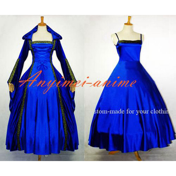 Victorian Rococo Medieval Gown Ball Dress Gothic Punk Velvet Cosplay Costume Tailor-Made[G523]