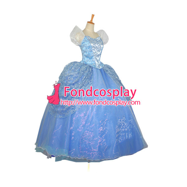 Beautiful Princess Cinderella Dress Dancing Party Dress Movie Cosplay Costume Custom-Made[G657]