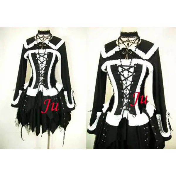 Gothic Lolita Punk Fashion Jacket Coat Dress Cosplay Costume Tailor-Made[CK319]