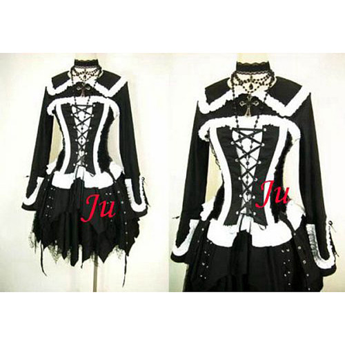 Gothic Lolita Punk Fashion Jacket Coat Dress Cosplay Costume Tailor-Made[CK319]