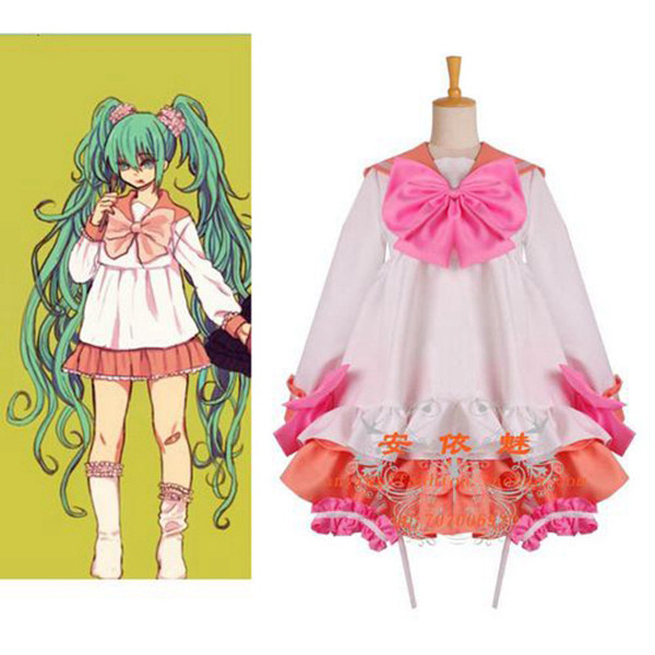 Vocaloid 2 Hatsune Miku School Uniform Dress Cosplay Costume Tailor-Made[G691]