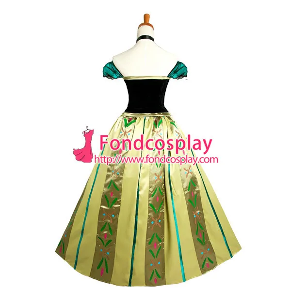 Movie Anna Coronation Dress  Costume Cosplay Tailor-Made[G1240]