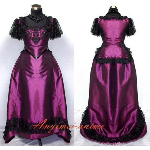 Victorian Rococo Medieval Gown Ball Dress Gothic Punk Cosplay Costume Tailor-Made[G527]