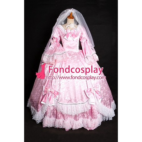 sissy maid Versailles Rose-Victorian Rococo Gown Ball Dress Gothic Costume Tailor-Made[G1642]