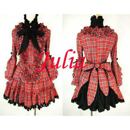 Gothic Lolita Punk Fashion Dress Cosplay Costume Tailor-Made[CK342]