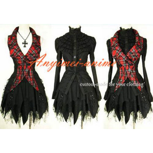 Gothic Lolita Punk Fashion Outfit Dress Cosplay Costume Tailor-Made[CK517]