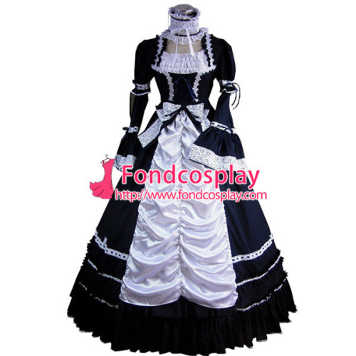Gothic Lolita Punk Medieval Gown Long Evening Dress Jacket Tailor-Made[CK1427]