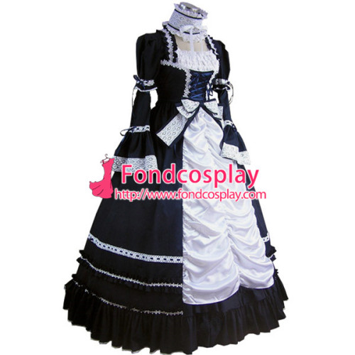Gothic Lolita Punk Medieval Gown Long Evening Dress Jacket Tailor-Made[CK1427]