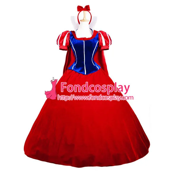 Velvet Snow White Princess Dress Movie Cosplay Costume Custom-Made[G858]