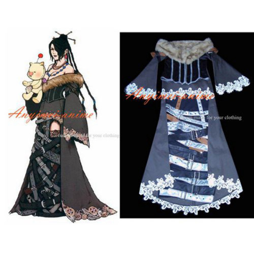 Final Fantasy-Ffx-10 Lulu Outfit Dress Game Cosplay Costume Tailor-Made[G297]