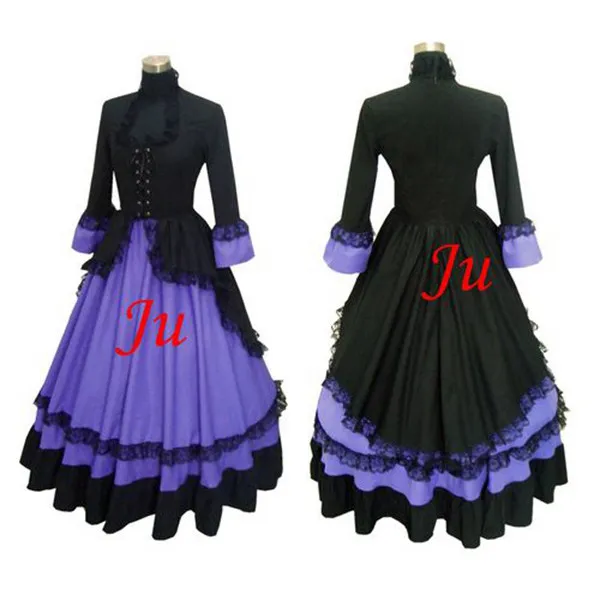 Medieval Gown Victorian Rococo Gown Ball Dress Gothic Punk Cotton Cosplay Costume Tailor-Made[CK193]