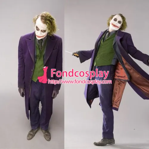 Halloween Batman Arkham Asylum Jacket Dress Game Women Clown Harley Quinn Outfit Cosplay Costume Custom-Made[G943]