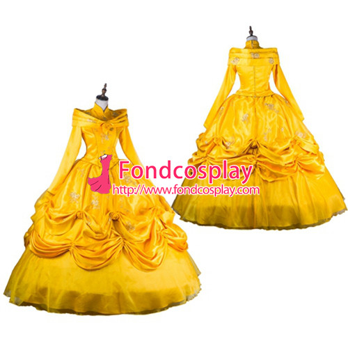 Belle Princess Dress Movie Costume Cosplay Tailor-Made[G2119]