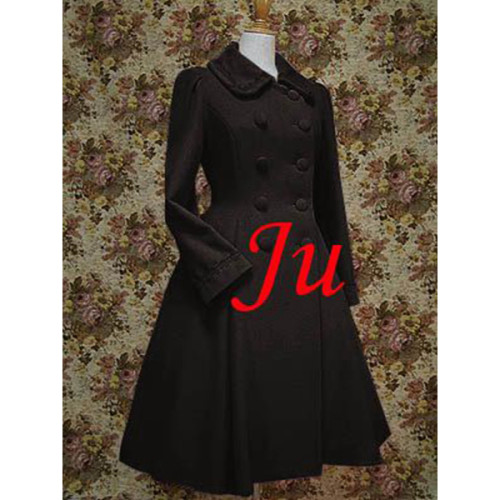 Cothic Lolita Punk Wool Coat Dress Cosplay Costume Tailor-Made[CK460]