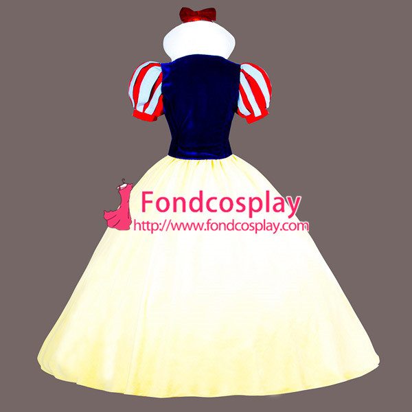 Snow White Velvet Princess Dress Christmas & Halloween Cosplay Costume Custom-Made[G824]