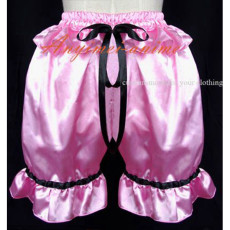 Pink Gothic Lolita Punk Bloomers Satin Pants Cosplay Costume Custom-Made[G591]