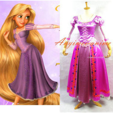 Tangled Rapunzel Princess Dress Movie Cosplay Costume Custom-Made[G595]