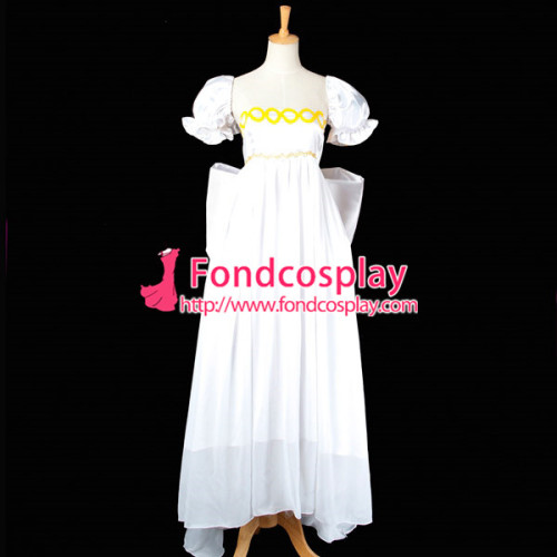 Sailor Moon Tsukino Usagi White Chiffon Dress Cosplay Costume Tailor-Made[G750]