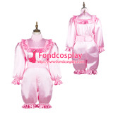 Sissy Maid Satin Dress Lockable Uniform Cosplay Costume Tailor-Made[G3705]